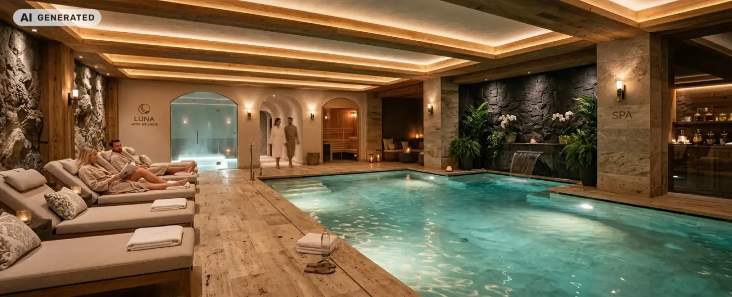 WELLNESS % SPA realizzata in hotel di lusso